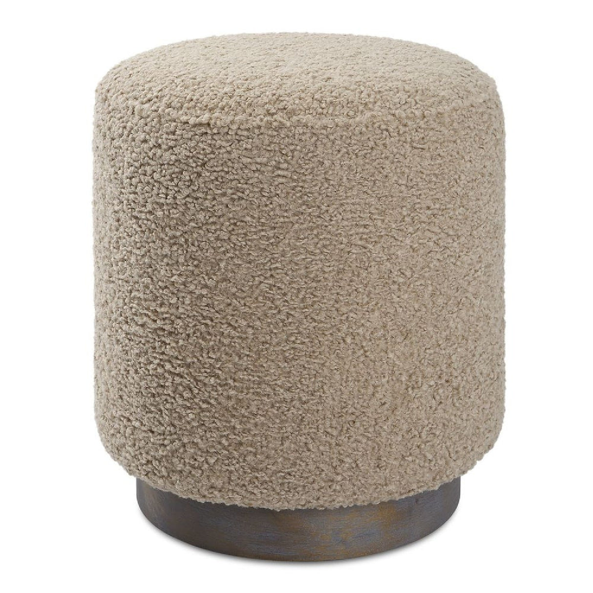   Cylindrical Textured Fabric Ottoman | Oroa.com