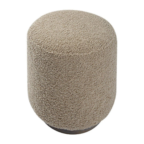 Cylindrical Textured Fabric Ottoman | Uttermost Avila