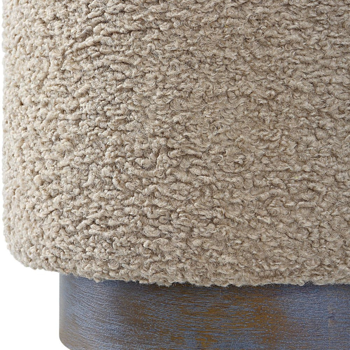   Cylindrical Textured Fabric Ottoman | Oroa.com