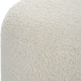 White Shearling Ottoman | Uttermost  Arles