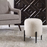 White Shearling Ottoman | Uttermost  Arles
