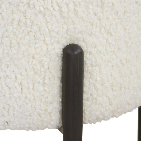 White Shearling Ottoman | Uttermost  Arles