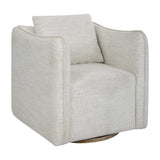Flanged Edge Swivel Chair | Uttermost Corben