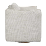 Flanged Edge Swivel Chair | Uttermost Corben