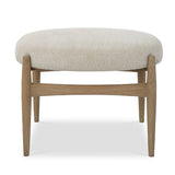 Modern European furniture - Oak Base White Fabric Bench S - www.oroa.com