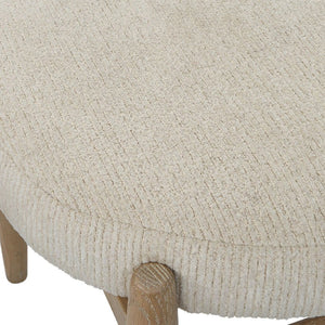   Oak Base White Fabric Bench S | Oroa.com