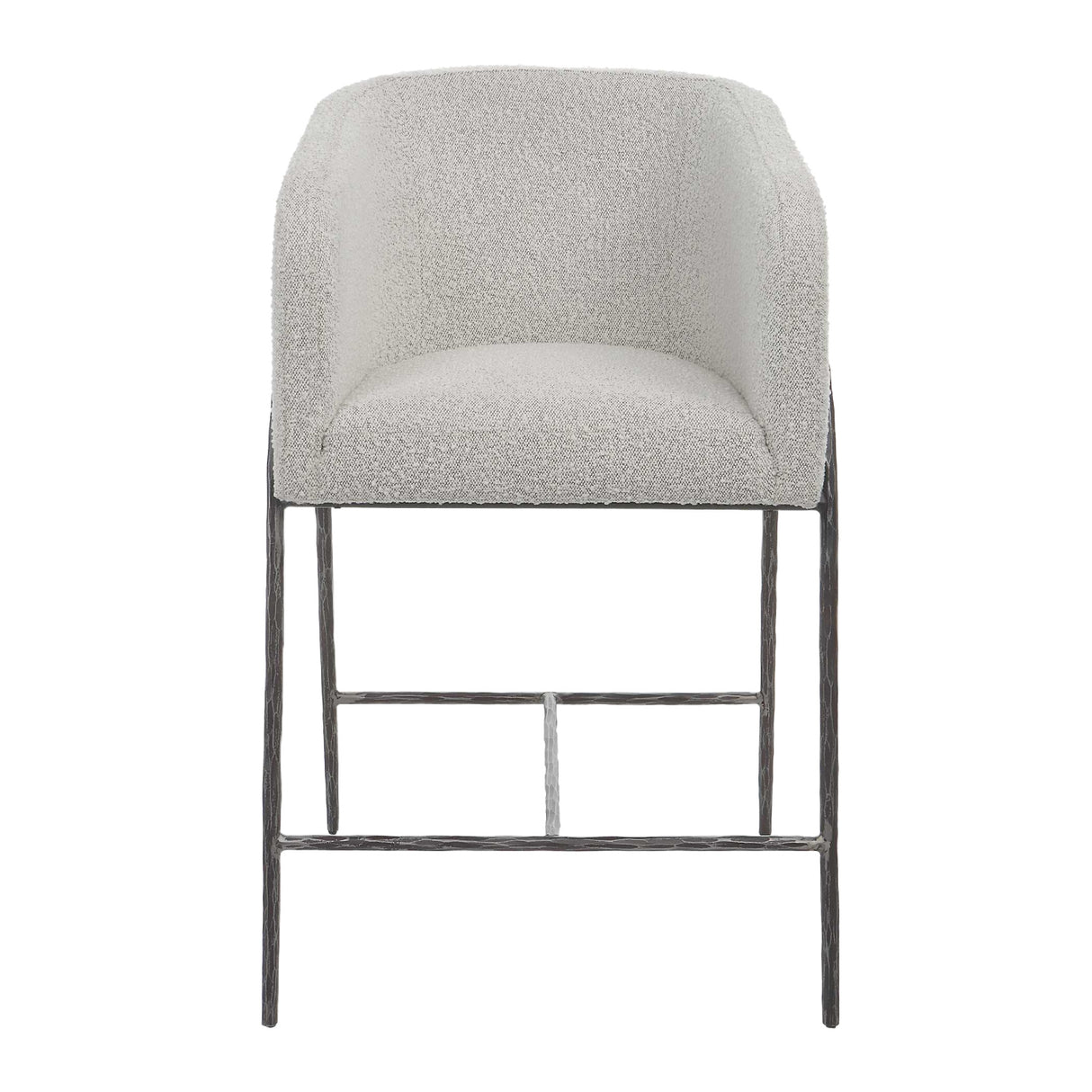   Barrel-Back Boucle Counter Stool | Oroa.com