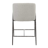 Modern European furniture - Barrel-Back Boucle Counter Stool - www.oroa.com