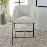 Modern European furniture - Barrel-Back Boucle Counter Stool - www.oroa.com