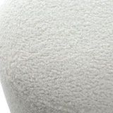 Modern European furniture - White Shearling Ottoman - www.oroa.com