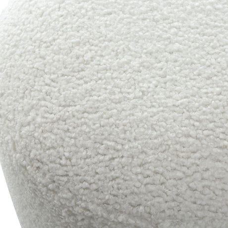 Modern European furniture - White Shearling Ottoman - www.oroa.com