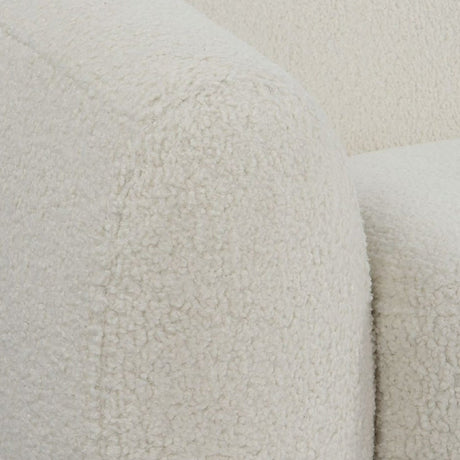 Modern European furniture - White Shearling Curved Sofa - www.oroa.com