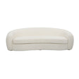 Modern European furniture - White Shearling Curved Sofa - www.oroa.com