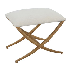   Rattan Wrapped Cross-Base Bench S | Oroa.com
