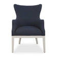 Modern European furniture - Woven Blue Fabric Accent Chair - www.oroa.com