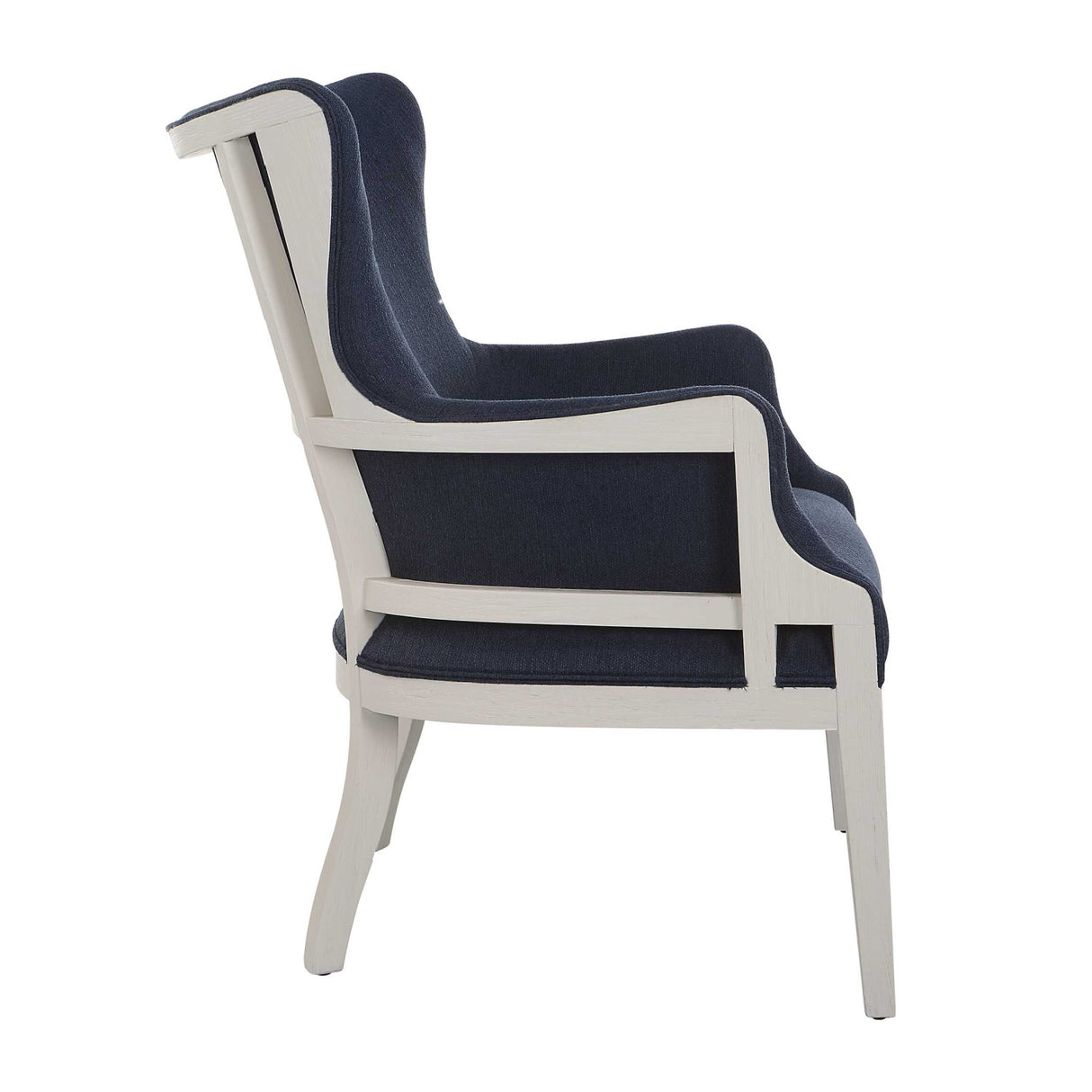   Woven Blue Fabric Accent Chair | Oroa.com