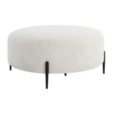 White Shearling Ottoman | Uttermost  Arles