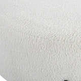 White Shearling Ottoman | Uttermost  Arles
