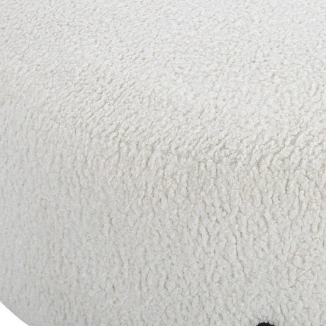 White Shearling Ottoman | Uttermost  Arles