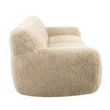 Cream Long-Haired Sheepskin Sofa | Uttermost Abide