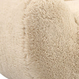 Cream Long-Haired Sheepskin Sofa | Uttermost Abide