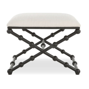 White Seat Bench S by Uttermost Iron Drops