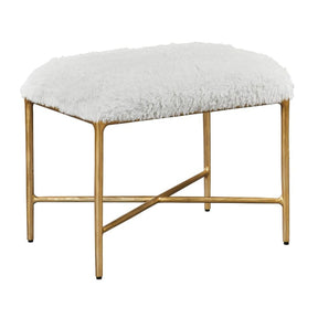 Cream Sheepskin Bench S by Uttermost Charmed