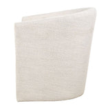Modern European furniture - White Boucle Barrel Accent Chair - www.oroa.com