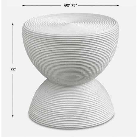 Rattan Hourglass Side Table | Uttermost Bongo