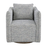 Flanged Edge Swivel Chair | Uttermost Corben
