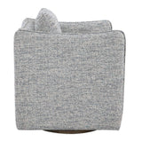 Flanged Edge Swivel Chair | Uttermost Corben