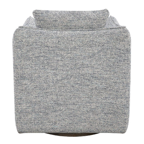 Flanged Edge Swivel Chair | Uttermost Corben