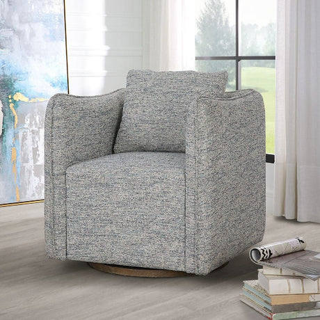 Flanged Edge Swivel Chair | Uttermost Corben