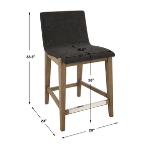   Brown Padded Counter Stool | Oroa.com