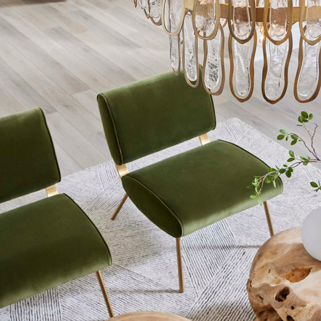 Green Velvet Accent Chair | Uttermost Knoll