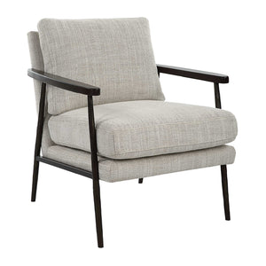   Neutral-Toned Fabric Accent Chair | Oroa.com