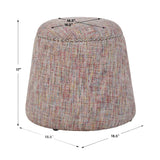 Modern European furniture - Confetti Chenille Ottoman - www.oroa.com