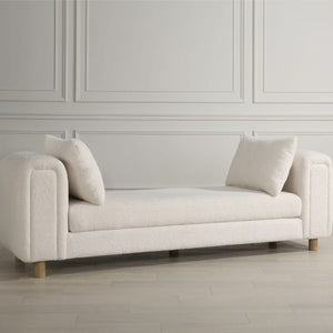   White Sheepskin Oversized Bench | Oroa.com