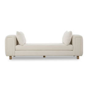 White Sheepskin Oversized Bench by Uttermost Repose