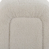 Modern European furniture - White Sheepskin Oversized Bench - www.oroa.com
