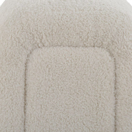 Modern European furniture - White Sheepskin Oversized Bench - www.oroa.com