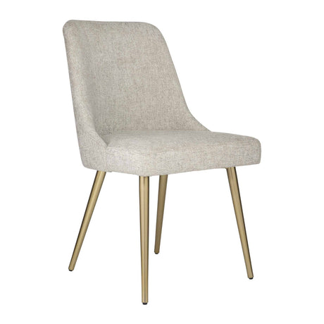 Taupe Fabric Sloped Dining Chair | Uttermost Bramwell