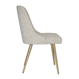   Taupe Fabric Sloped Dining Chair | Oroa.com