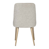 Taupe Fabric Sloped Dining Chair | Uttermost Bramwell