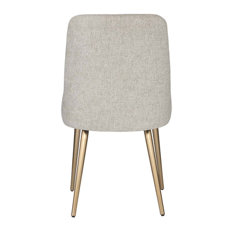 Taupe Fabric Sloped Dining Chair | Uttermost Bramwell
