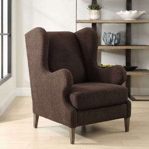   Brown Shearling Accent Chair | Oroa.com