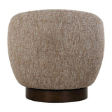 Modern European furniture - Brown Barrel Swivel Chair - www.oroa.com