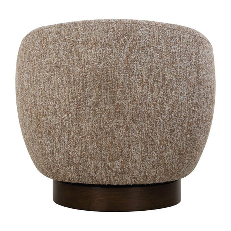 Modern European furniture - Brown Barrel Swivel Chair - www.oroa.com