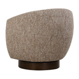 Modern European furniture - Brown Barrel Swivel Chair - www.oroa.com