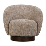 Modern European furniture - Brown Barrel Swivel Chair - www.oroa.com